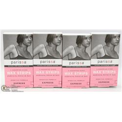 4 BOXES OF PARISSA WAX STRIPS