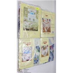 4 TABLE CLOTH SETS