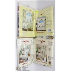 4 TABLE CLOTH SETS