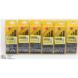6 DRILL BIT SETS