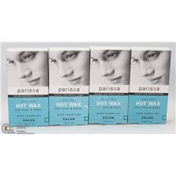 4 BOXES OF PARISSA STRIP FREE HOT WAX