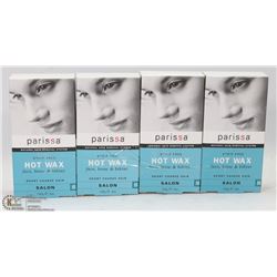 4 BOXES OF PARISSA STRIP FREE HOT WAX