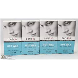 4 BOXES OF PARISSA STRIP FREE HOT WAX