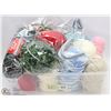 Image 1 : BIN OR ASSORTED YARNS, VARIOUS COLORS