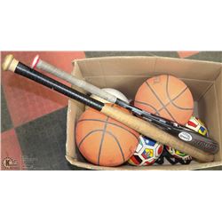 LOT OF OUTDOOR SPORTS INCL 2 BATS (1-LOUISVILLE