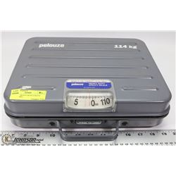 PELOUZE HEAVY DUTY UTILITY SCALE 114KG.