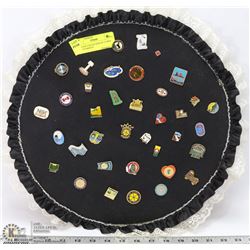 VINTAGE COLLECTION OF 37 PINS FROM VARIOUS