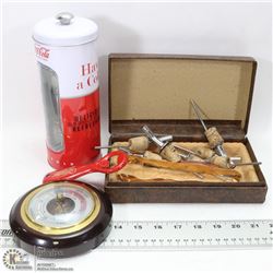 LOT OF VINTAGE MILLER BOTTLE OPENER AND VINTAGE