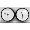 Image 1 : FLAT WITH TWO BLACK & WHITE CLOCKS
