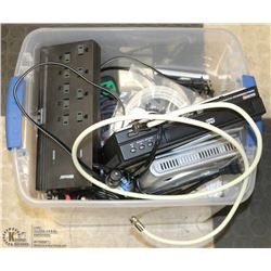 TOTE OF ASSORTED ELECTRONICS