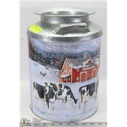 GOLDEN HARVEST TIN MILK CAN