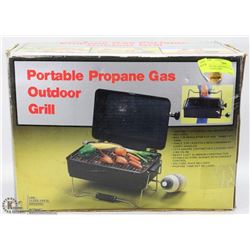 NEW PORTABLE PROPANE GAS OUTDOOR GRILL.
