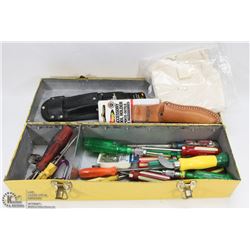 TOOLBOX WITH CONTENTS INCL. 2 NEW KUNY TOOL