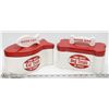 Image 1 : LOT OF 2 CERAMIC DOG & CAT TREAT CONTAINERS.