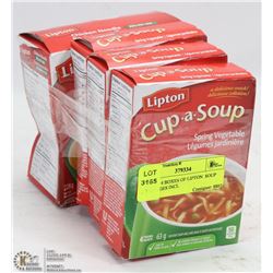 LOT OF 4 BOXES OF LIPTON  SOUP PACKAGES INCL