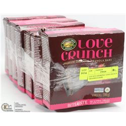 LOT OF 8 ASSORTED  LOVE CRUNCH GRANOLA BARS