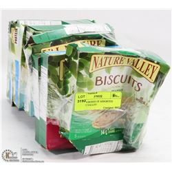 LOT OF 8 BOXES OF ASSORTED NATURE VALLEY