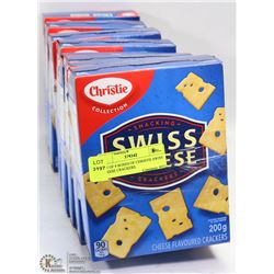 LOT OF 9 BOXES OF CHRISTIE SWISS CHEESE CRACKERS