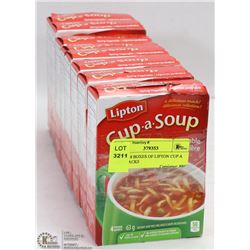LOT OF 8 BOXES OF LIPTON CUP A SOUP PACKS