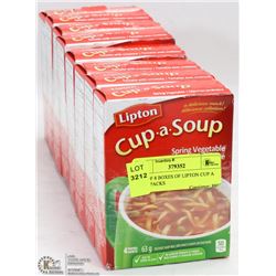 LOT OF 8 BOXES OF LIPTON CUP A SOUP PACKS