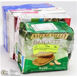 6 BOXES OF ASSORTED SNACKS INCL KELLOGGS FRUIT