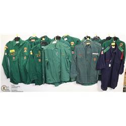 LARGE COLLECTION OF SCOUTS CANADA UNIFORM SHIRTS