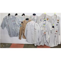 LARGE COLLECTION OF SCOUTS CANADA UNIFORM SHIRTS