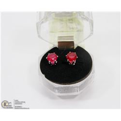 #50-RED RUBY EARRINGS