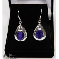 #34-NATURAL BLUE SAPPHIRE EARRINGS