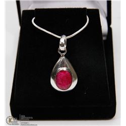 #32-NATURAL RED RUBY PENDANT
