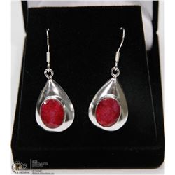 #30-NATURAL RED RUBY EARRINGS