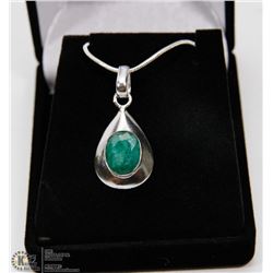 #41-NATURAL EMERALD PENDANT