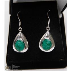 #39-NATURAL EMERALD EARRINGS