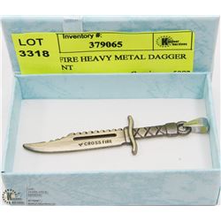 CROSSFIRE HEAVY METAL DAGGER PENDANT