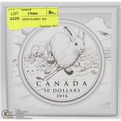 2016 CANADIAN RABBIT  $50 DOLLAR