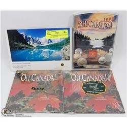 LOT OF 4 CANADIAN COIN GIFT SETS INCL 2005 ALBERTA