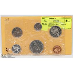 1968 UNCIRCULATED COIN SET ISSUED FROM MINT