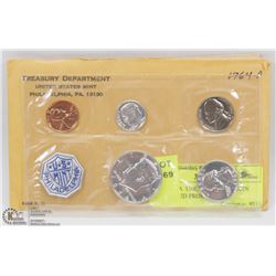 1964P USA  UNCIRCULATED COIN SET ISSUED FROM MINT