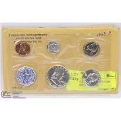 1963P USA  UNCIRCULATED COIN SET ISSUED FROM MINT