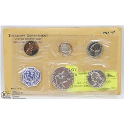 1963P USA  UNCIRCULATED COIN SET ISSUED FROM MINT