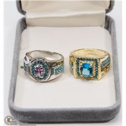 2 ENGAGEMENT DESIGNER STYLE RINGS