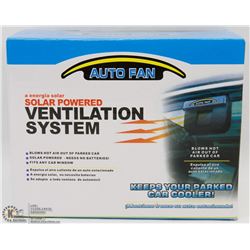 NEW AUTO FAN - SOLAR POWERED VENTILATION SYSTEM