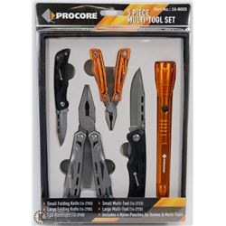 NEW PROCORE 5 PIECE MULTI-TOOL SET