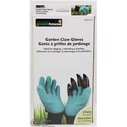 NEW 2 PAIRS OF GARDEN CLAW GLOVES