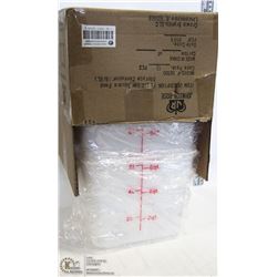 6QT INGREDIENT BINS - LOT OF 4