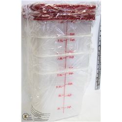 8QT INGREDIENT BINS - LOT OF 4