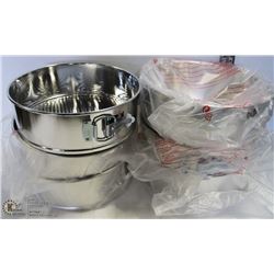 SPRING FORM PANS - LOT OF 6