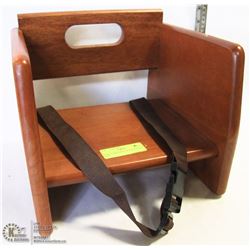 NEW TABLECRAFT WOOD BOOSTER SEAT