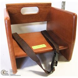 NEW TABLECRAFT WOOD BOOSTER SEAT