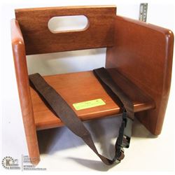 NEW TABLECRAFT WOOD BOOSTER SEAT
